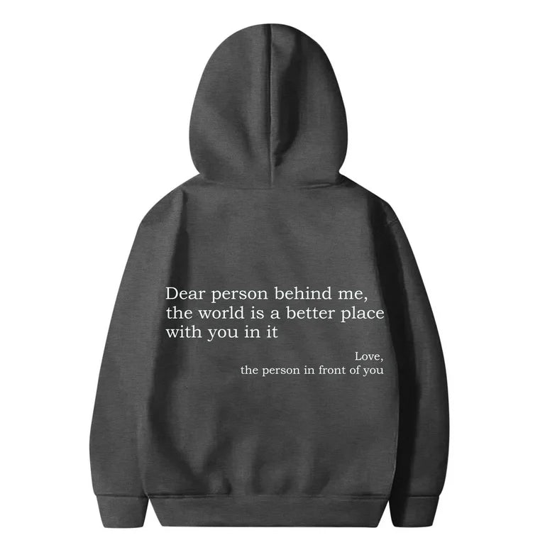 You Are Enough Hoodie, Dear Person Behind Me Hoodie, Inspirational Sweatshirt