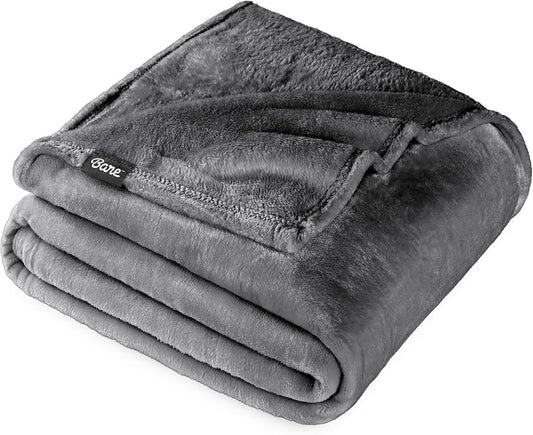 Bare Home Fleece Blanket - King Size - Ultra-Soft Lightweight