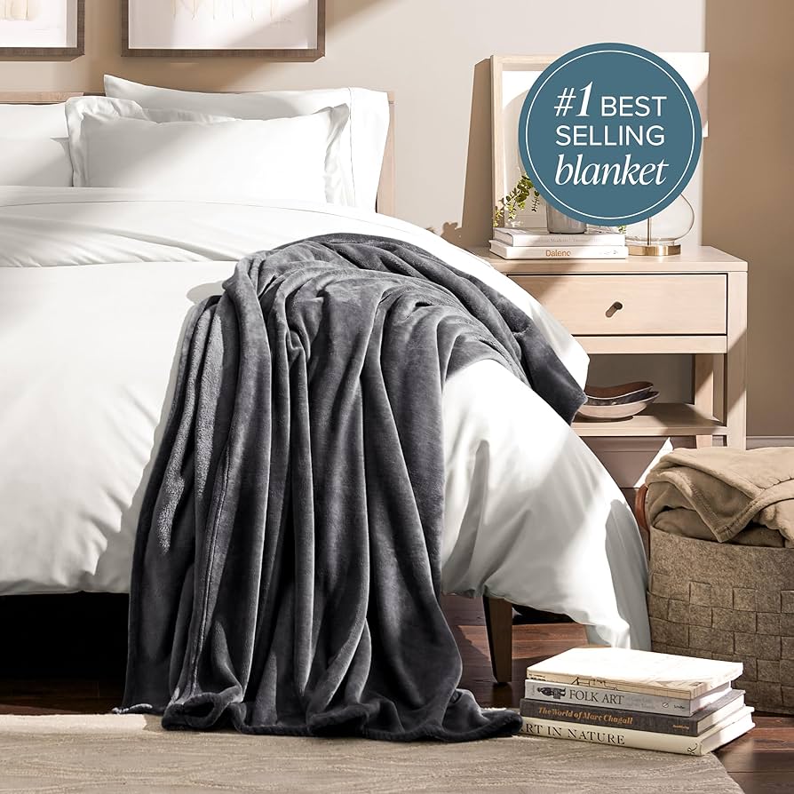 Bare Home Fleece Blanket - King Size - Ultra-Soft Lightweight